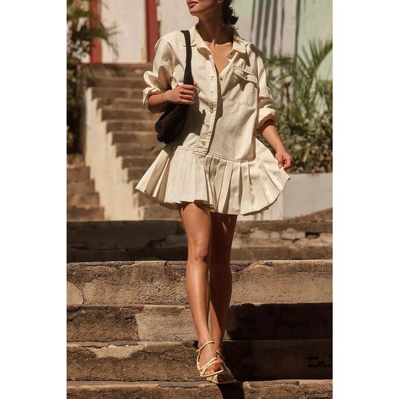 Free People Connor Cotton Mini Dress - XS - Picture 1 of 3